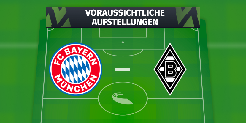 FC Bayern München – Borussia Mönchengladbach: Voraussichtliche Aufstellungen