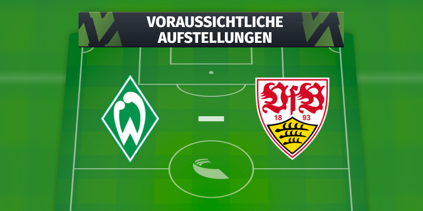 SV Werder Bremen – VfB Stuttgart: Die voraussichtlichen Aufstellungen